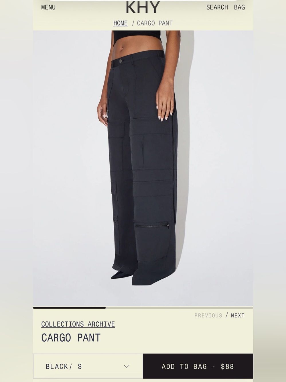 KHY Cargo Pant Collections Archive